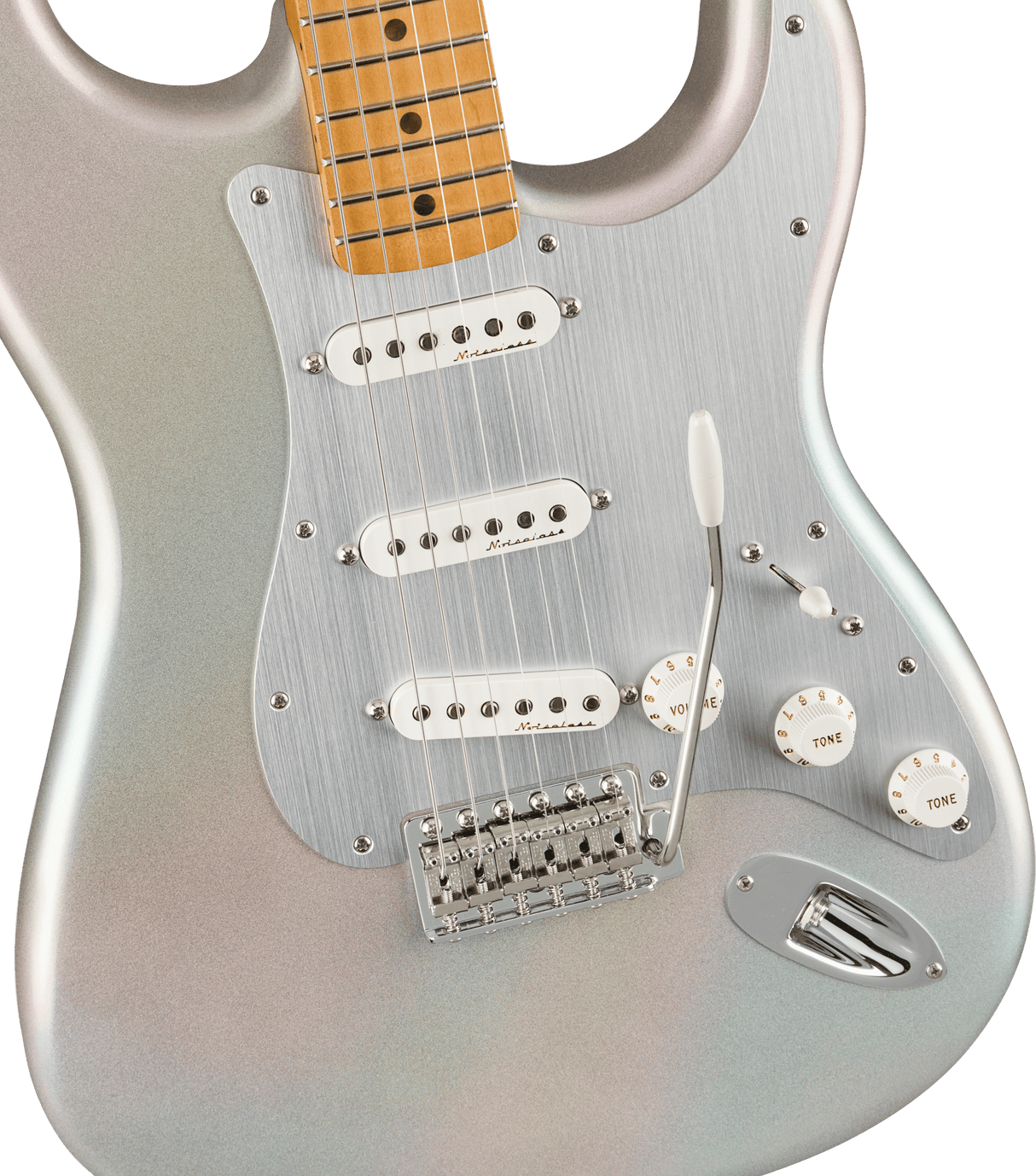 Fender H.E.R. Stratocaster Electric Guitar - Chrome Glow