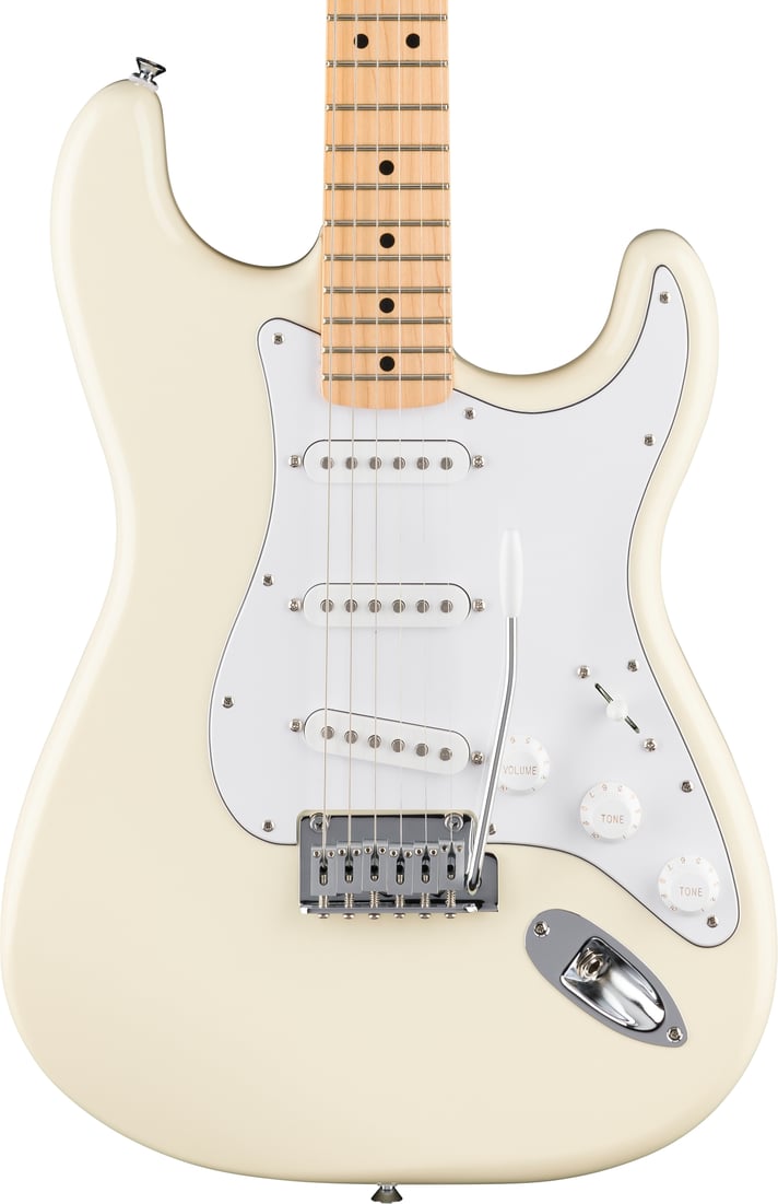 Fender Standard Stratocaster, Maple Fingerboard, White Pickguard, Olympic White