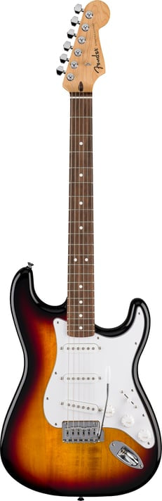 Fender Standard Stratocaster¨, Laurel Fingerboard, White Pickguard, 3-Color Sunburst