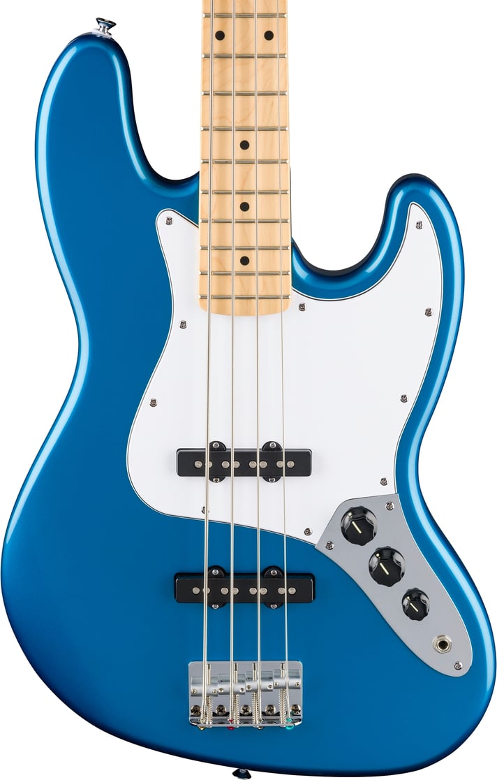 Fender Standard Jazz Bass¨, Maple Fingerboard, White Pickguard, Aqua Marine Metallic