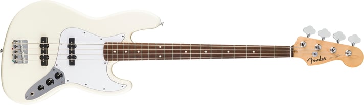 Fender Standard Jazz Bass¨, Laurel Fingerboard, White Pickguard, Olympic White