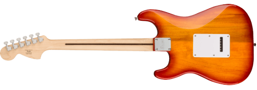 Squier Affinity Seriesª Stratocaster¨ FMT HSS, Maple Fingerboard, White Pickguard, Sienna Sunburst (bad)