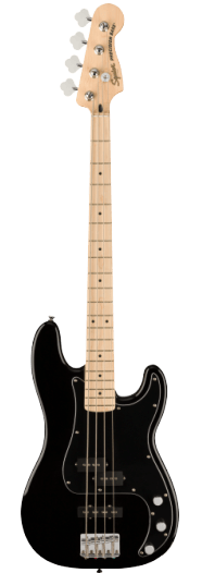 Squier Affinity Seriesª Precision Bass¨ PJ, Maple Fingerboard, Black Pickguard, Black