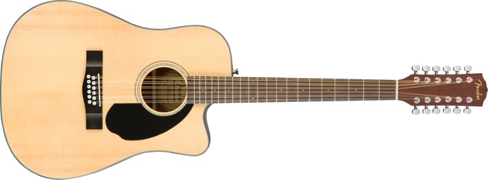 Fender CD-60SCE Dreadnought 12-string, Walnut Fingerboard, Natural