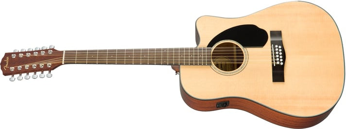 Fender CD-60SCE Dreadnought 12-string, Walnut Fingerboard, Natural