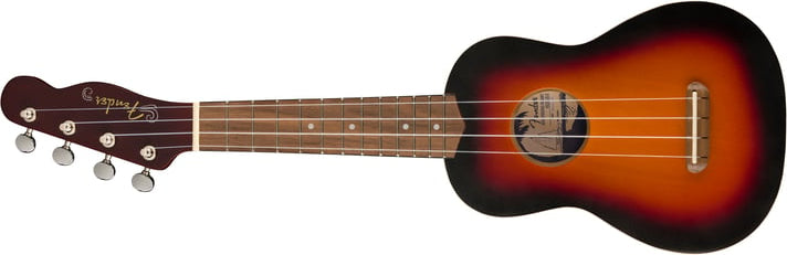 Fender Venice Soprano Uke, Walnut Fingerboard, 2-Color Sunburst