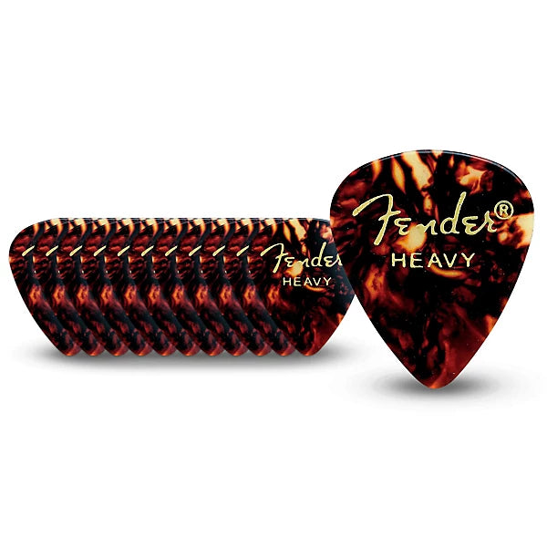 Fender Classic Celluloid, Tortoise Shell, 351 Shape, Heavy 12 - Pack
