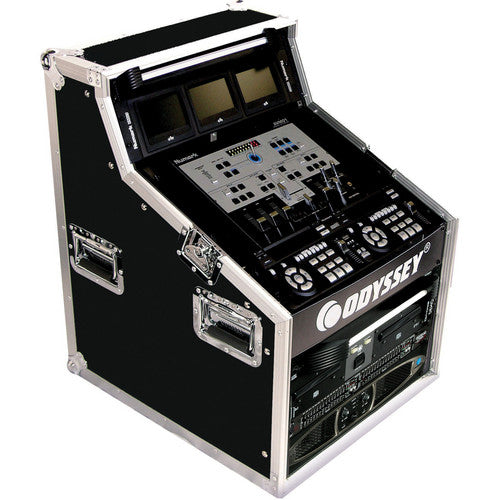 Odyssey Triple Combo Rack: 4U Top, 9U Center, and 6U Bottom Flight Zone Series