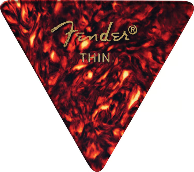 Fender 355 Thin Triangle Shell Picks 12-Pack