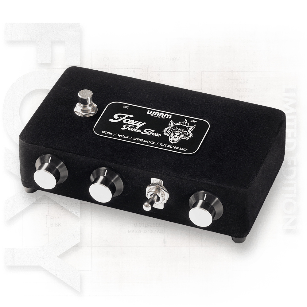Warm Audio Werewolf Black Foxy Tone Box Octave Fuzz Guitar Pedal