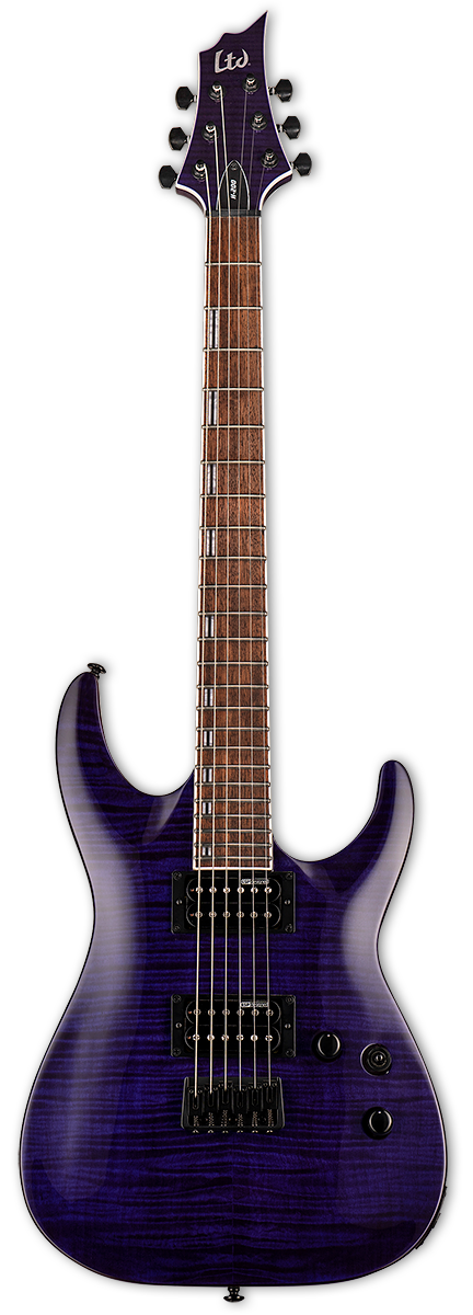 ESP LTD H-200 FM Electric Guitar - See Thru Purple