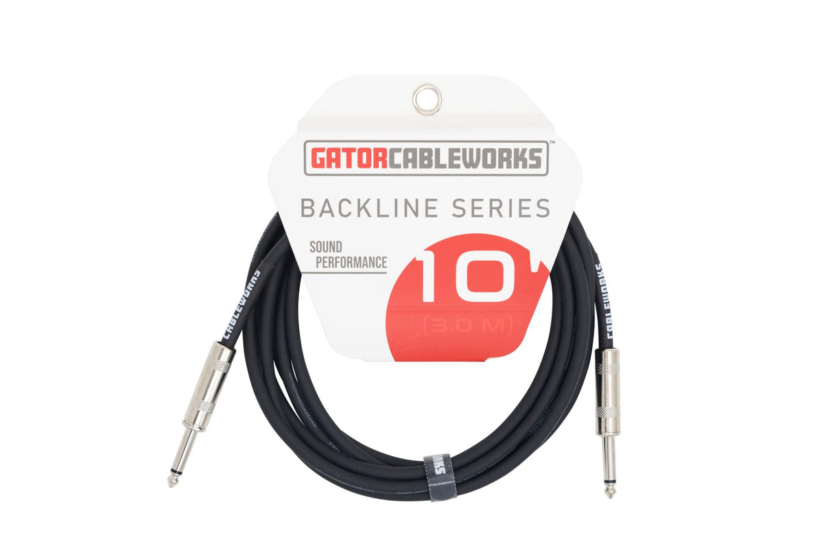 Gator 10 Foot Strt to Strt instrument Cable - Backline