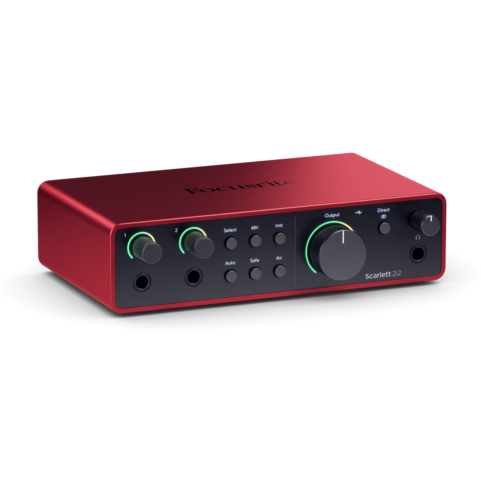 Focusrite Scarlett 2i2 (4th Gen) 2in/2out Audio Interface