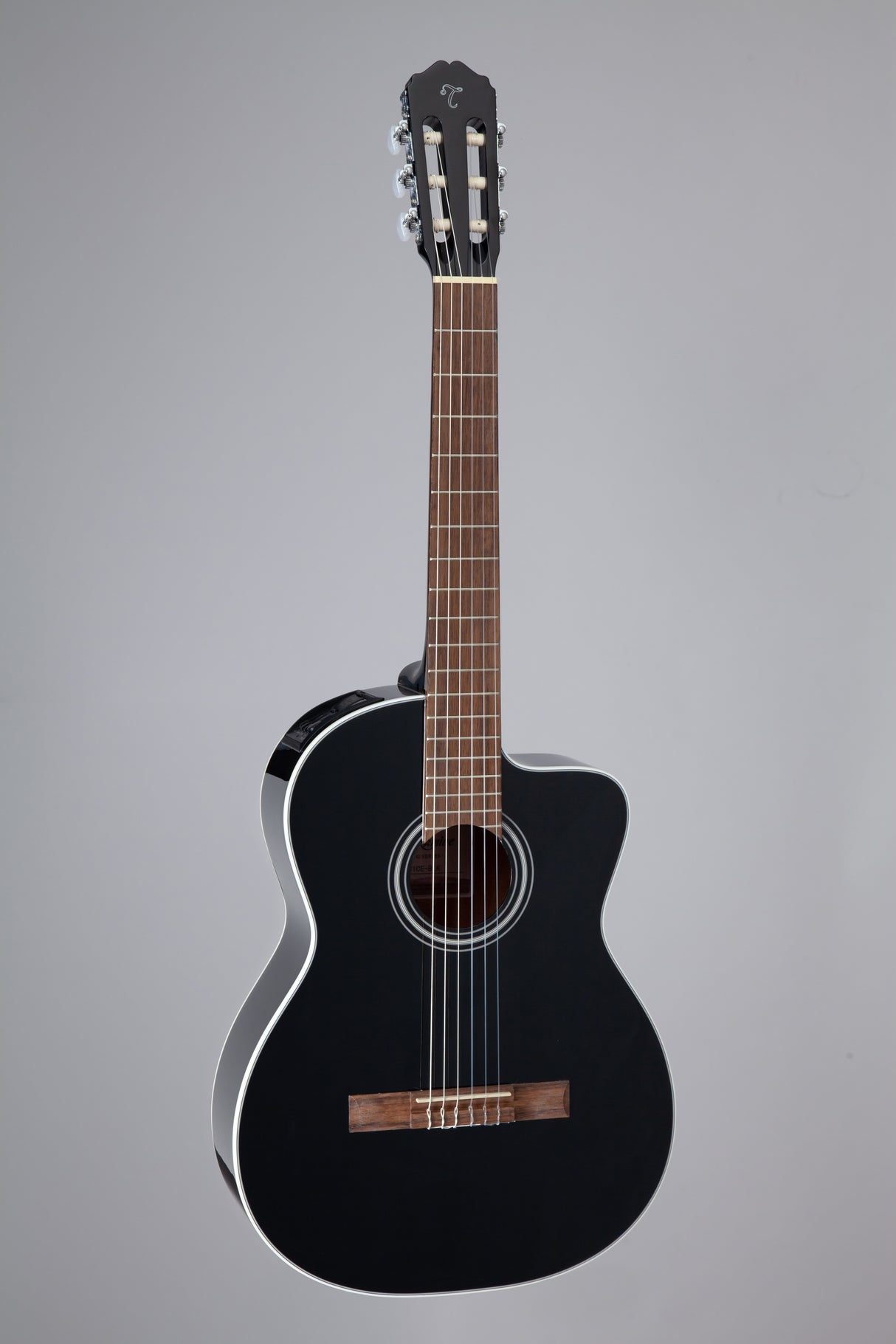 Takamine GC2CE BLK Nylon String Acoustic Electric Guitar - Black