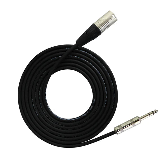 ProFormance Balanced Line Cable, 1/4"TRS to XLRM - 3ft.