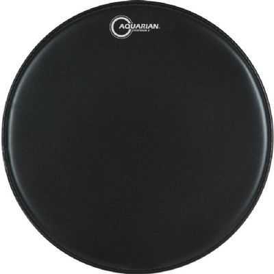 Aquarian TCRSP2-16BK 16" Response 2 Black Texture Coated 7/7 Double Ply Drum Head