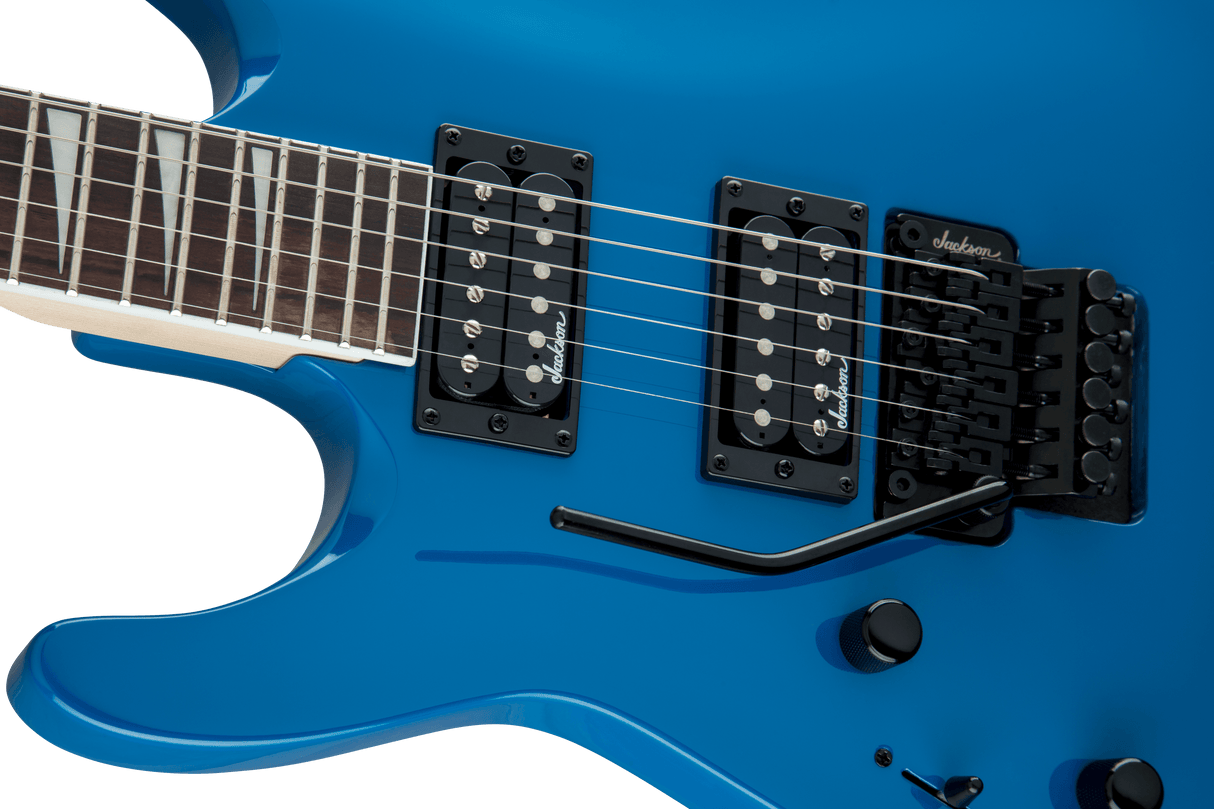 Jackson JS Series Dinky® Arch Top JS32 DKA LH, Amaranth Fingerboard, Bright Blue