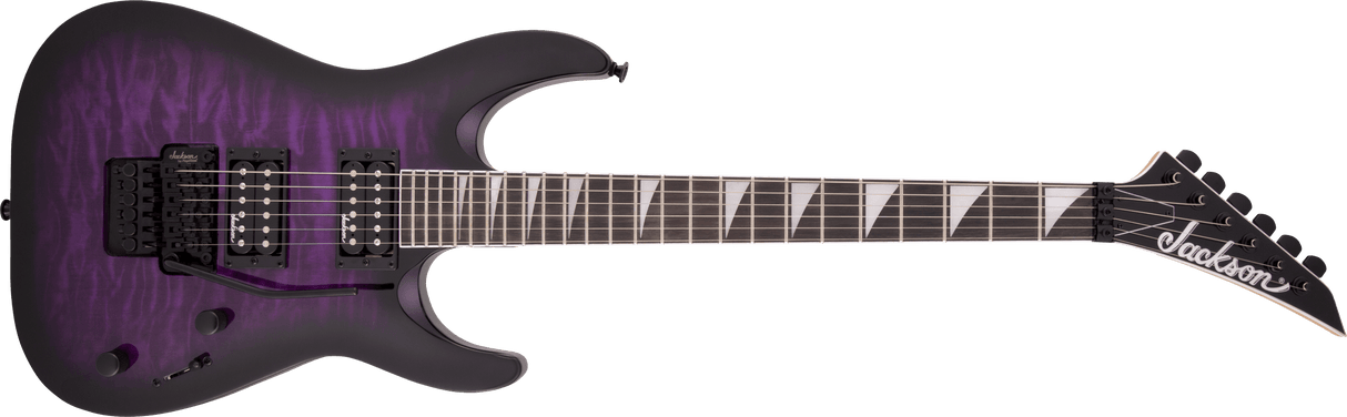 Jackson JS Series Dinky Arch Top JS32Q DKA, Amaranth Fingerboard, Transparent Purple Burst