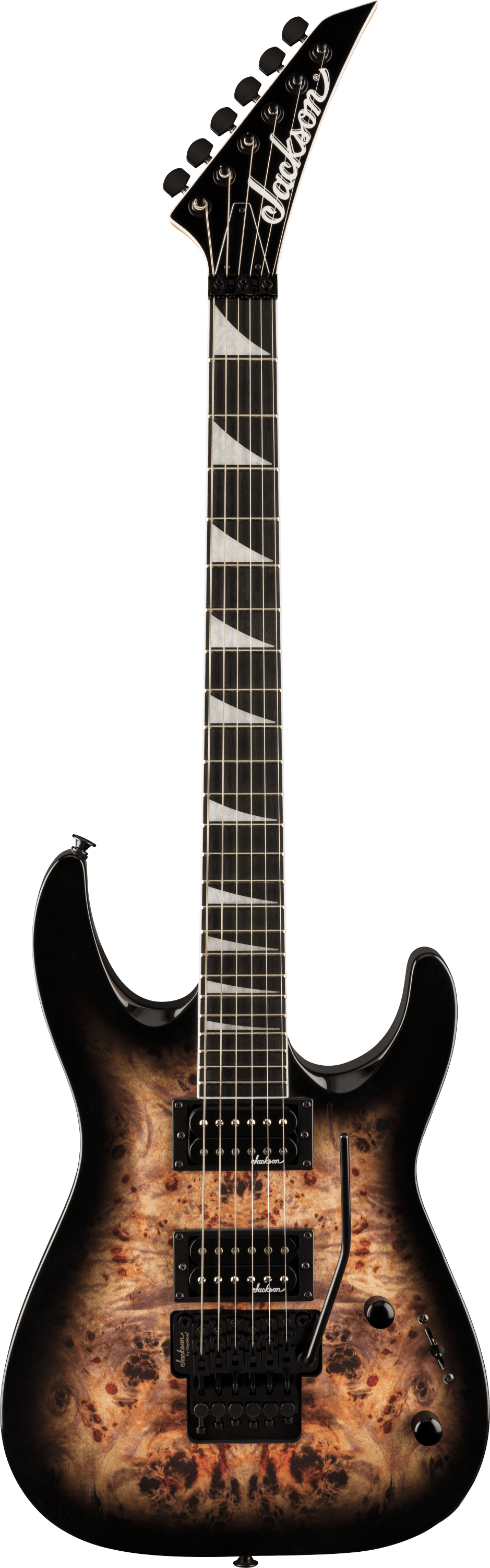 Jackson Dinky JS32 DKAP, Amaranth Fingerboard, Transparent Black Burst