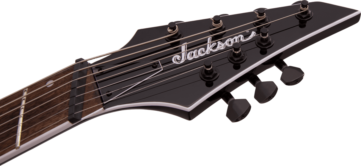 Jackson X Series Soloist Arch Top SLATX7Q MS, Laurel Fingerboard, Multi-Scale, Transparent Blue Burst