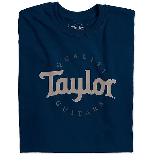 Taylor Two-Color Navy Logo T-Shirt - Small