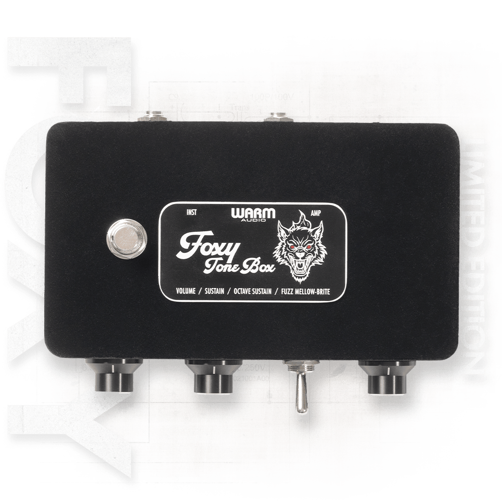 Warm Audio Werewolf Black Foxy Tone Box Octave Fuzz Guitar Pedal