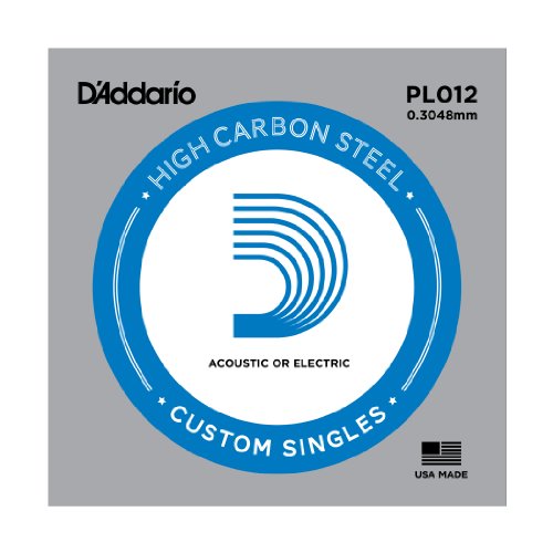 D'Addario Plain Steel String .012 Gauge PL012