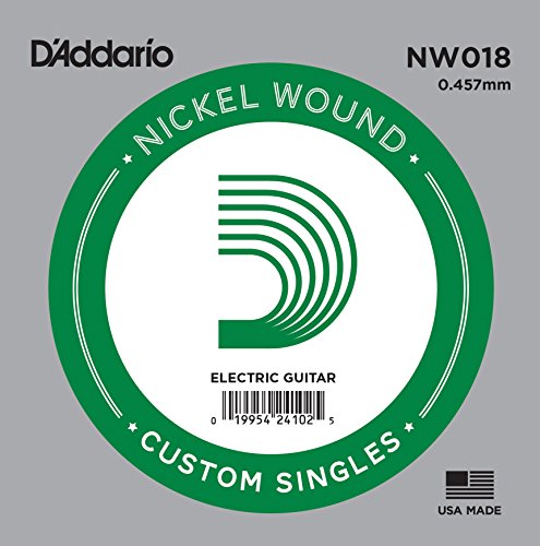 D'Addario Nickel Wound Single String .018 Gauge