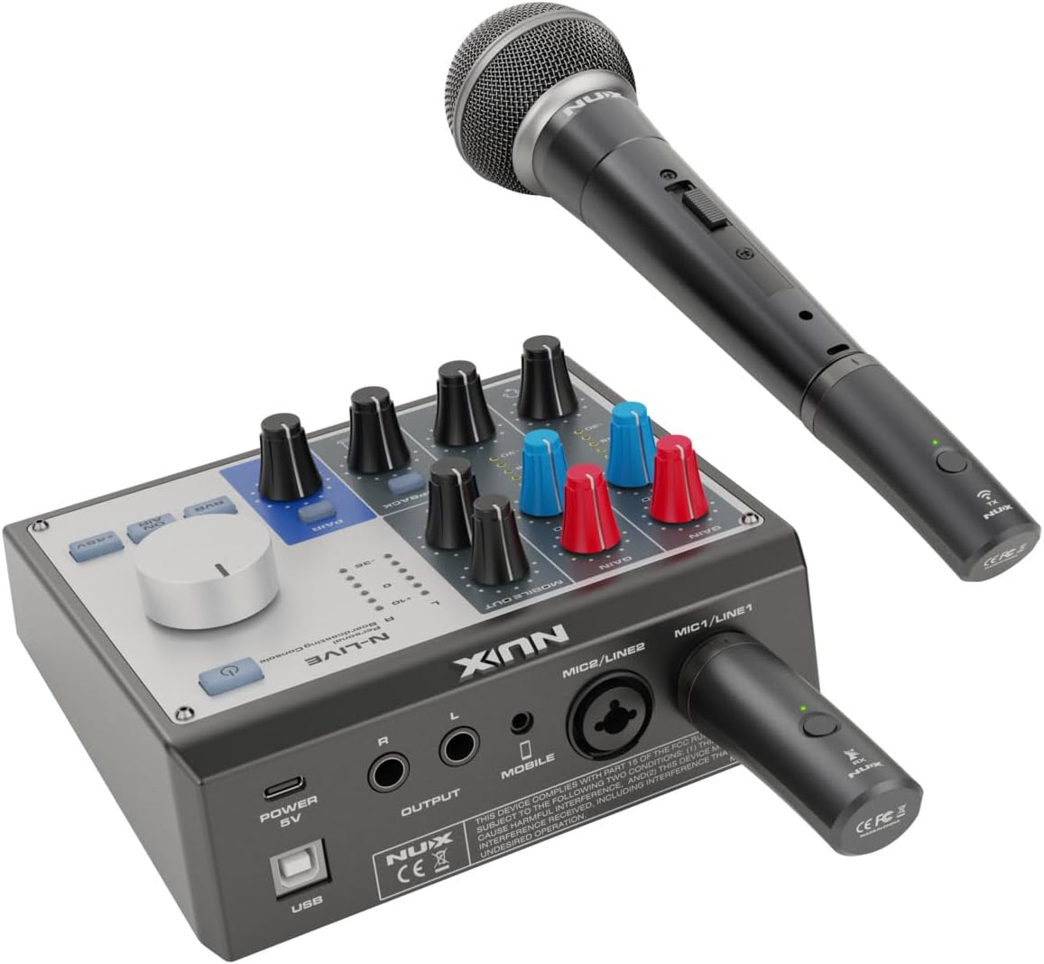 NU>X B-3RC 2.4GHz Wireless Microphone System