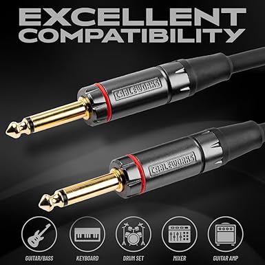 Gator 10 Foot Strt to Strt Instrument Cable - Headliner