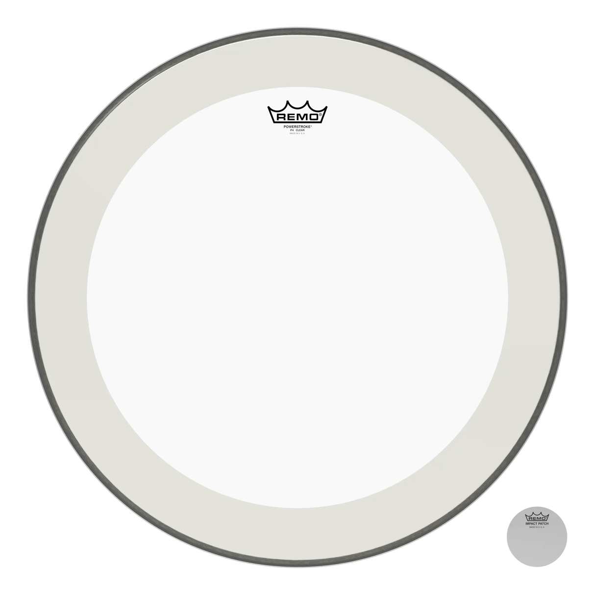 Remo Powerstroke P4 Clear Bass Drumhead 20" with Impact Patch
