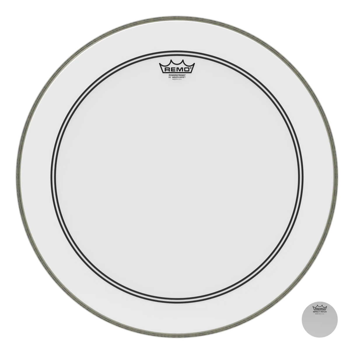 Remo Powerstroke P3 Smooth White - 22"