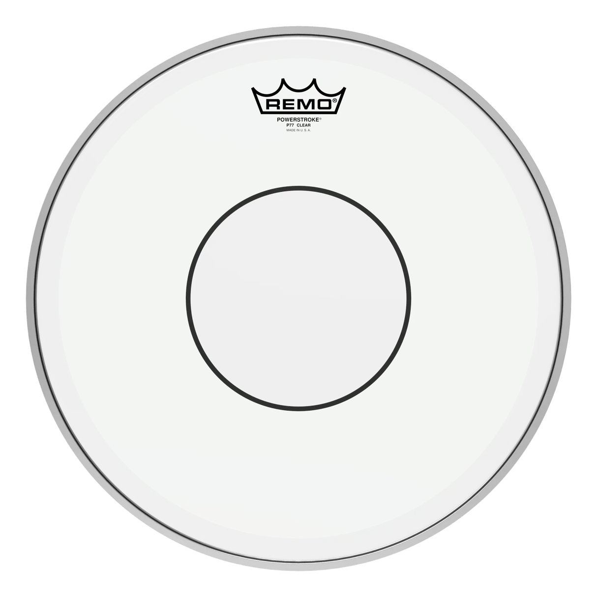 Remo Powerstroke 77 Clear Batter Drumhead with Clear Dot 14"