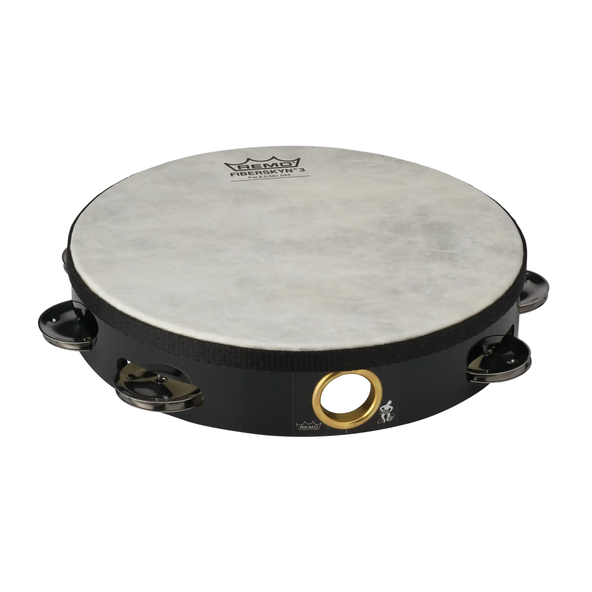 REMO 6" Fiberskyn Tambourine - Black