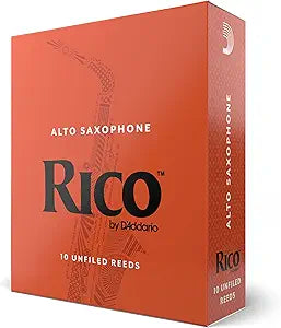 D'Addario Rico Alto Saxophone 3.0 Reeds 10-Pack