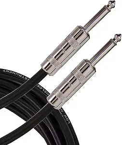 RapcoHorizon G1-15PR Guitar Cable with 1/4" to Right-Angled Connectors (15', Black)