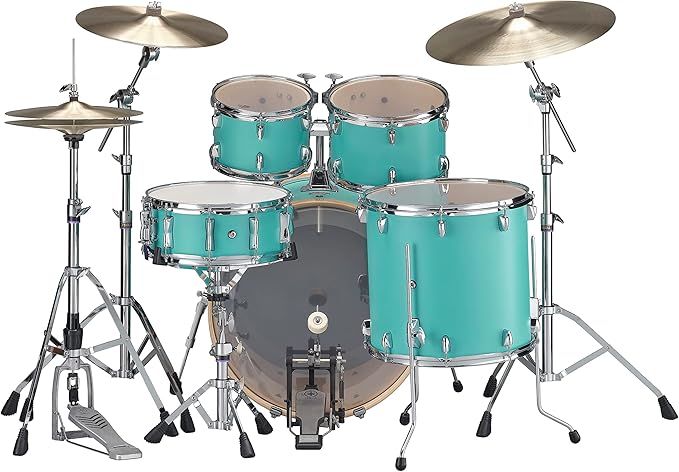 Yamaha Stage Custom Birch 5-Piece Shell Pack w/ 22" Bass Drum Matte Surf Green