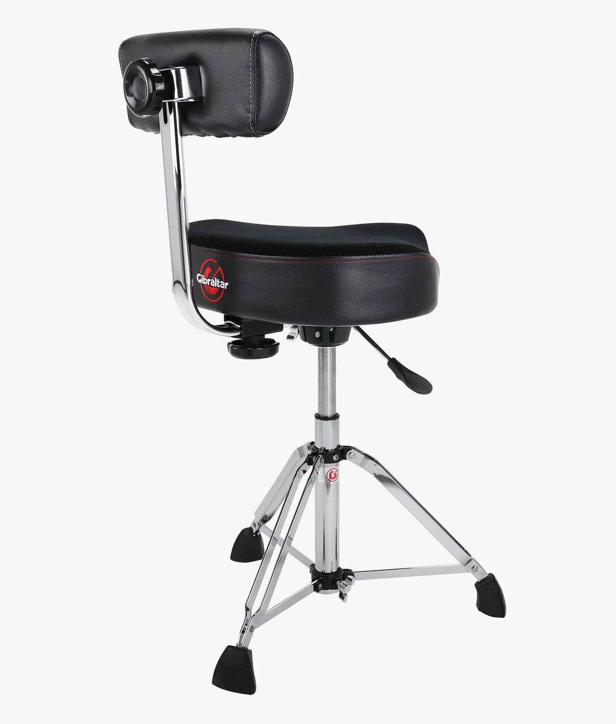 Gibraltar 9808HMB 9000 Series 16“ Hydraulic Cordura Saddle Drum Throne with Backrest