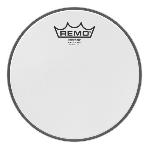Remo Batter, Emperor White Suede 8" Drumhead