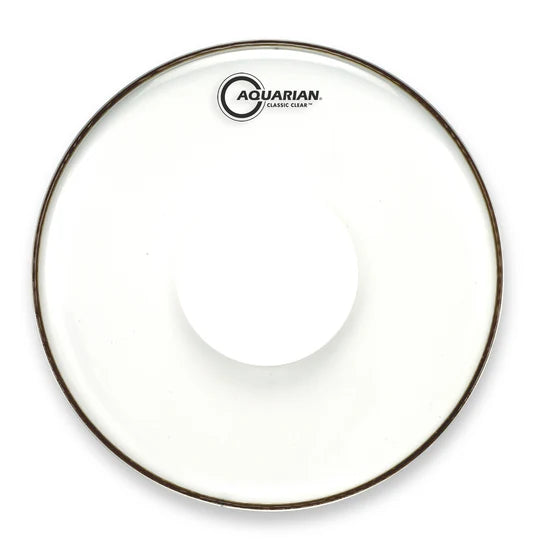 Aquarian 13" Classic Clear 10 mil Single Ply Drumhead With Power Dot
