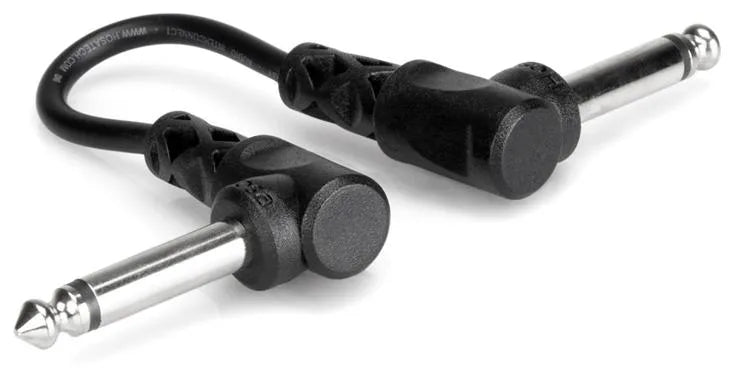 Hosa CFS-106 Guitar Pedalboard Patch Cable - Right Angle to Right Angle - 6 inch