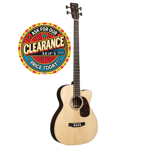 Martin BC-16E Acoustic/Electric Bass, Natural Spruce & Rosewood