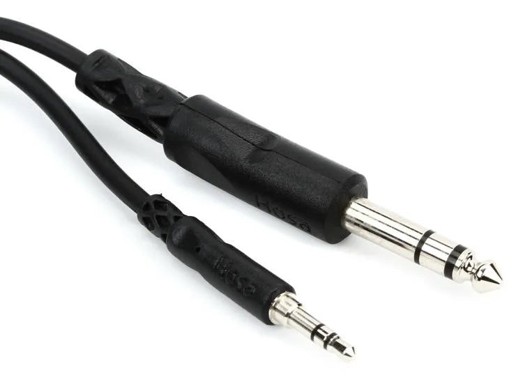 Hosa CMS-105 Stereo Interconnect Cable - 3.5mm TRS Male to 1/4- inch TRS Male - 5 foot