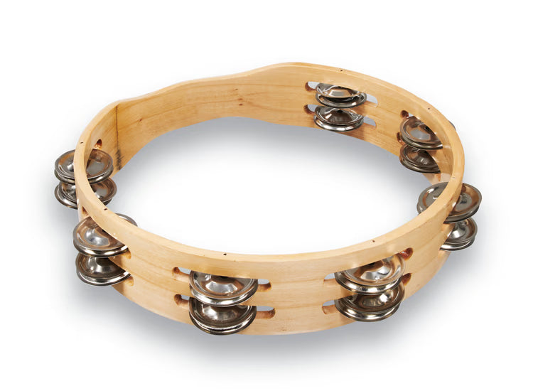CP Double Row Tambourine Steel 10"