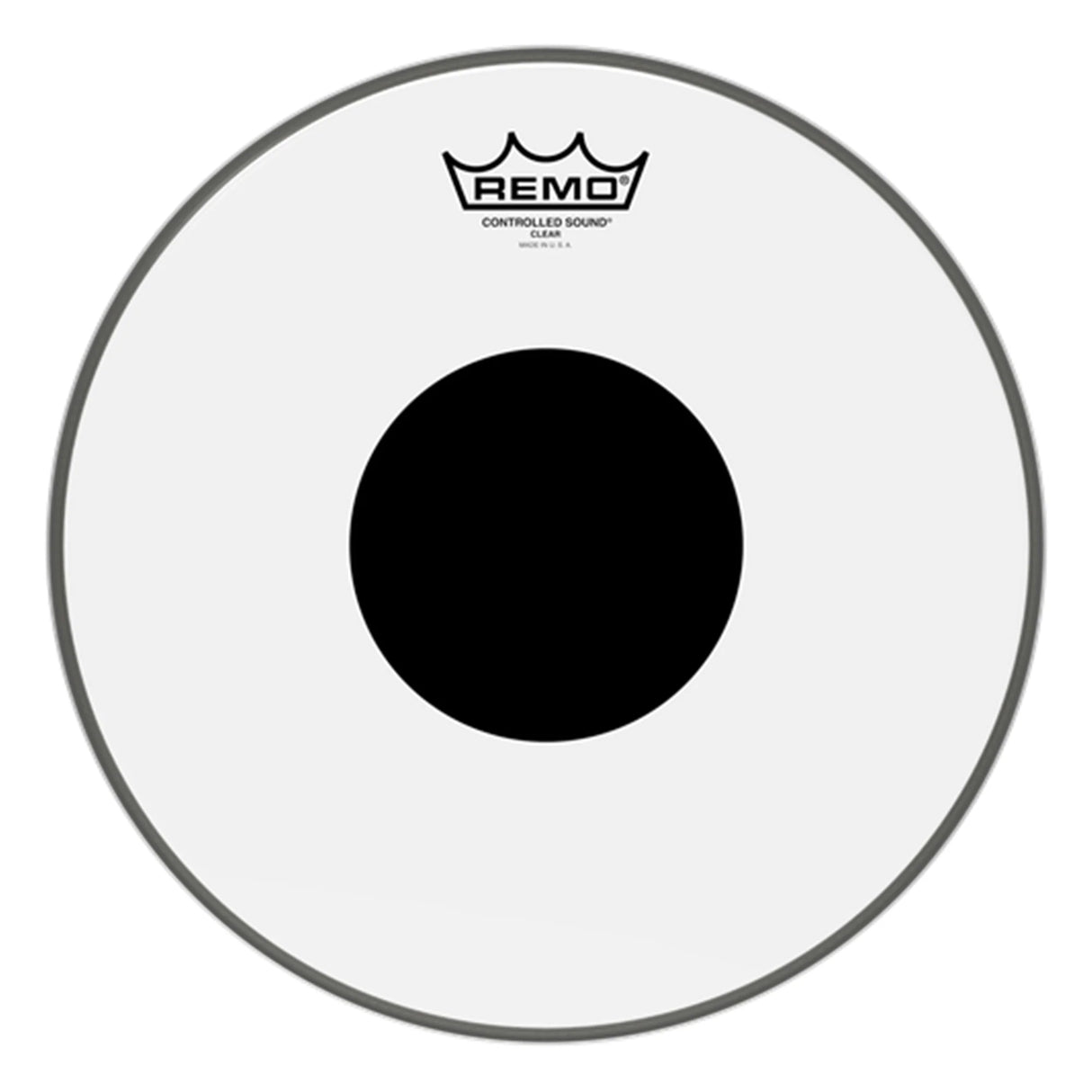 Remo Batter, Controlled Sound Clear, 12" Black Dot