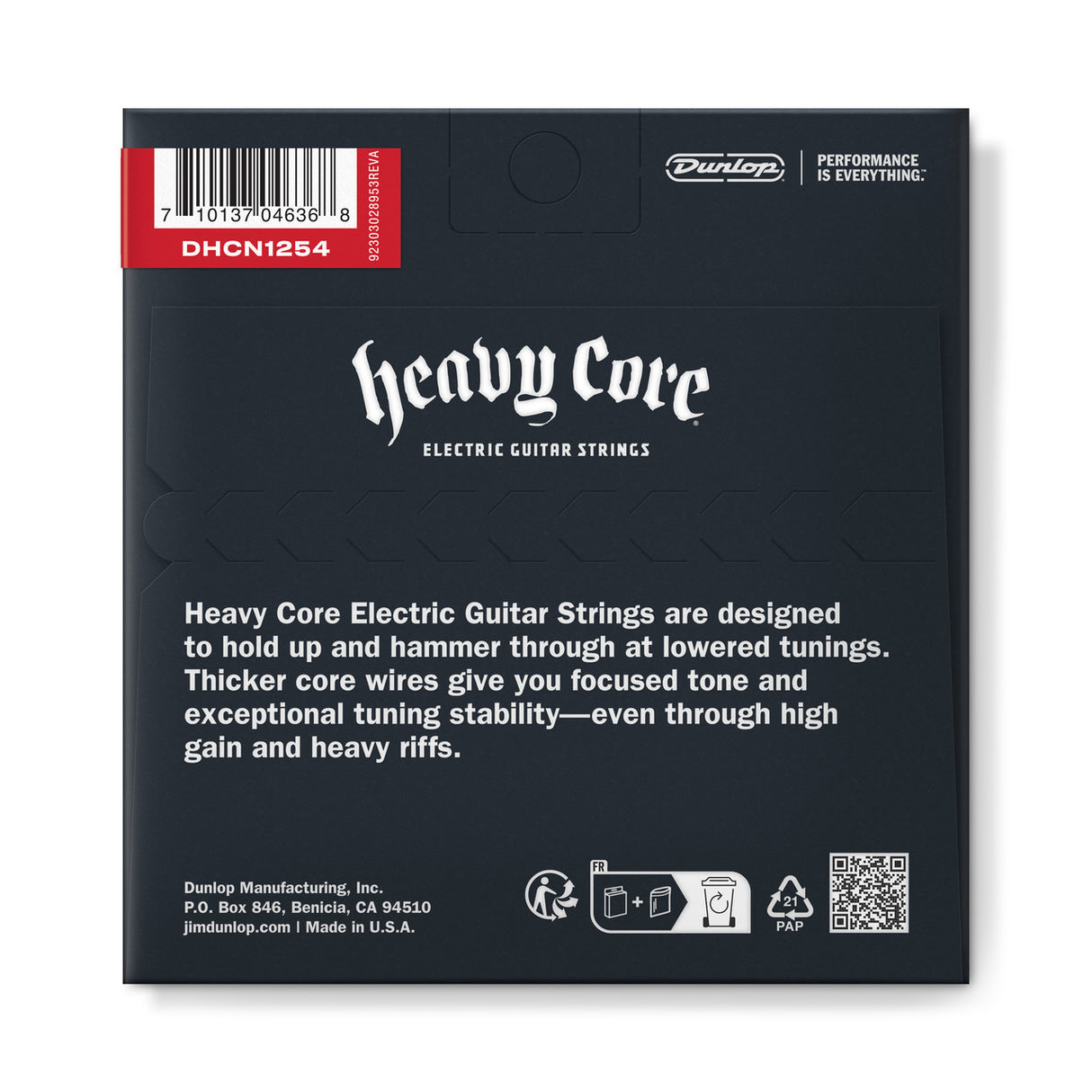 Dunlop Heavy Core Electric Guitar Strings 12-54