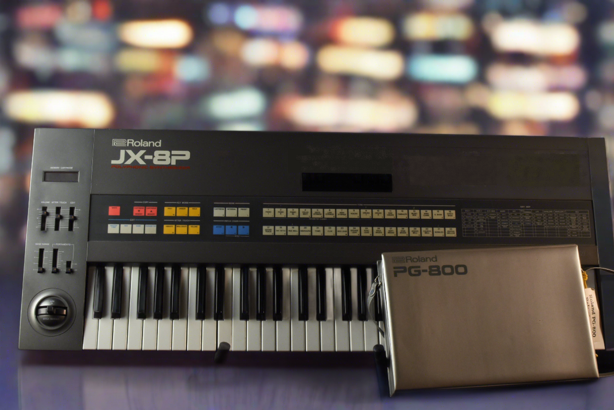 Used Roland JX8P Analog Poly Synth with PG800 Programmer