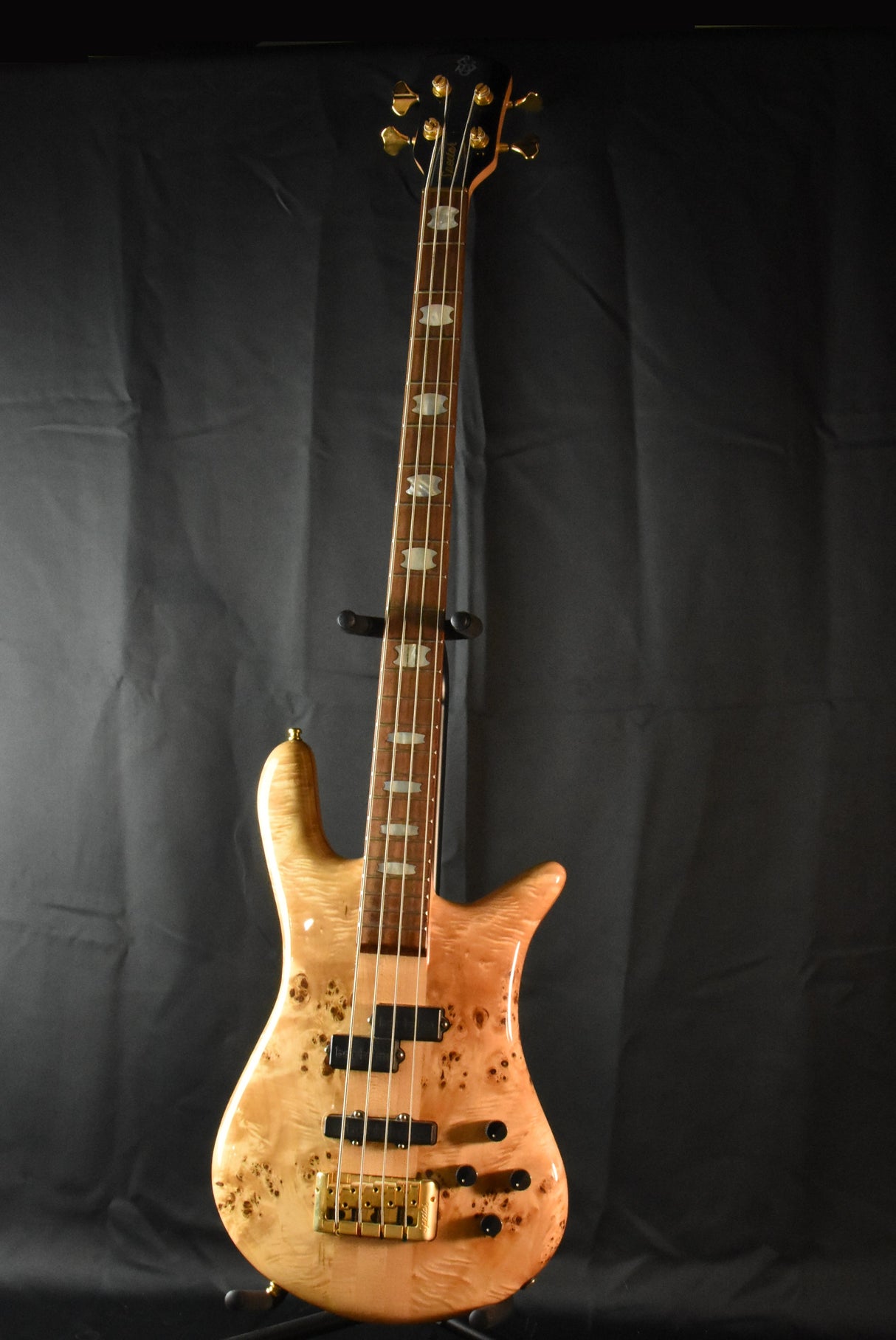 Used Spector Czech Euro 4 LX 4 String Bass Guitar - Natural Bird's Eye Maple