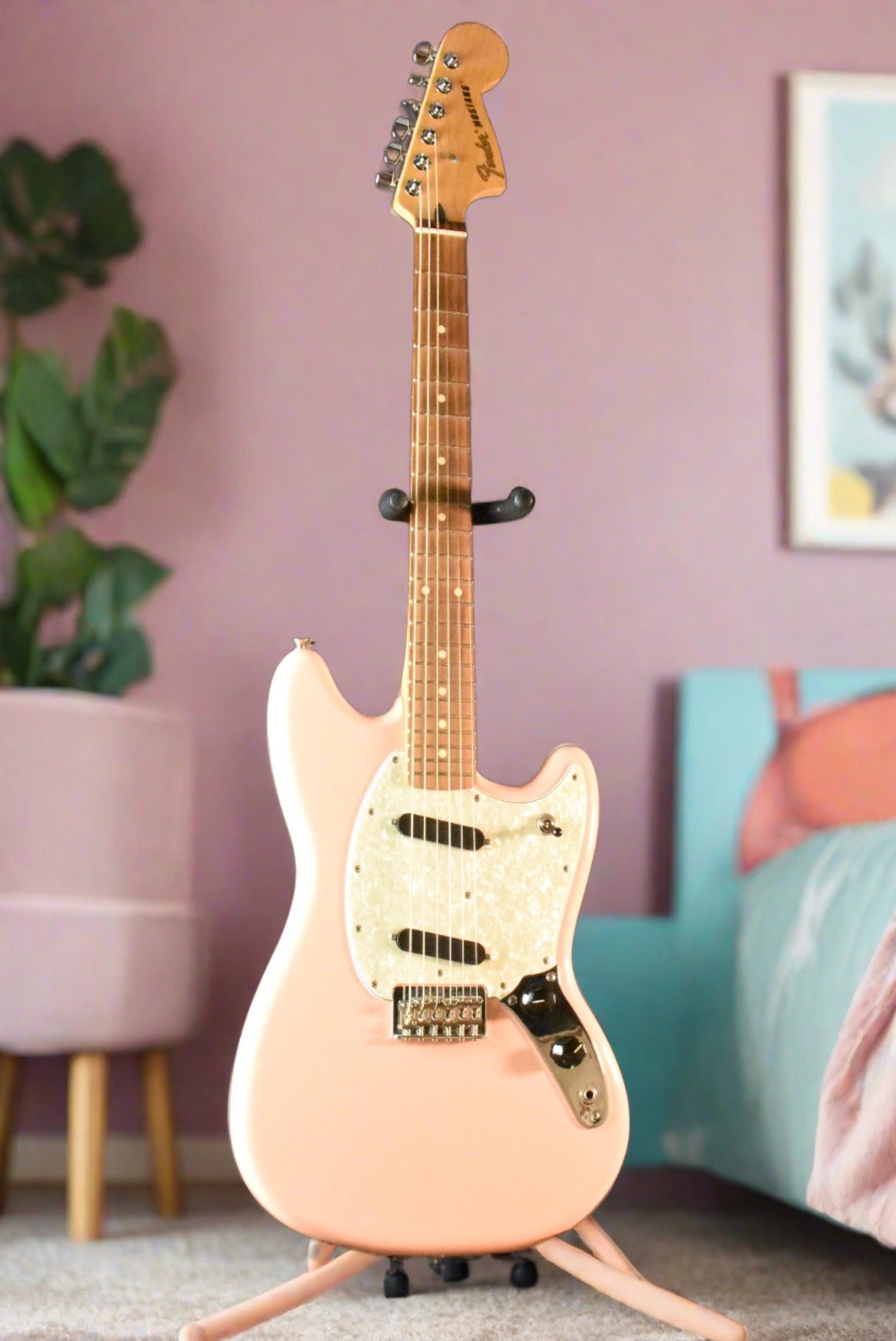 Used Fender Player Mustang Electric Guitar - Shell Pink