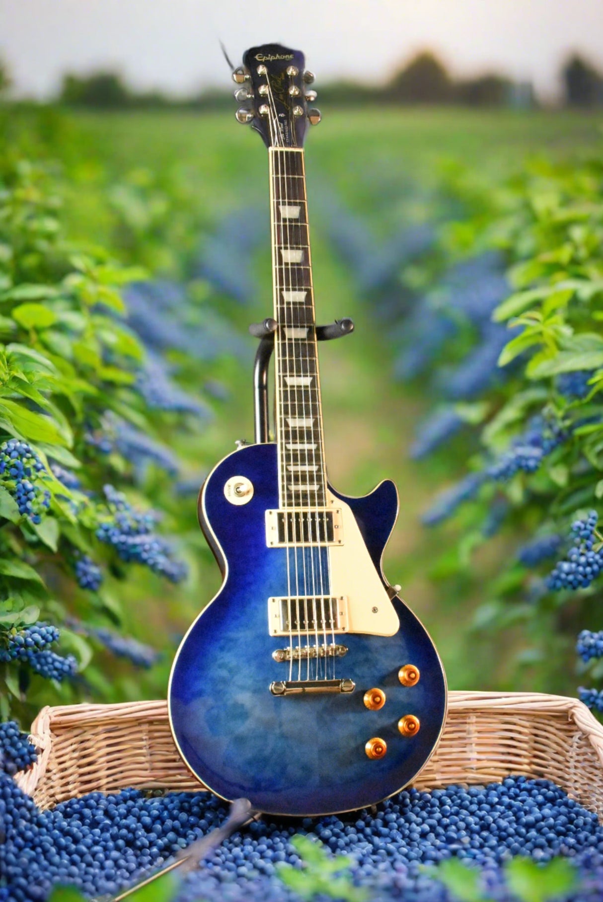 Used Epiphone Les Paul Standard Pro - Blue Quilted